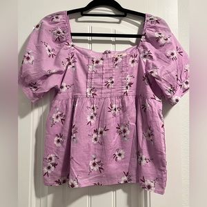 Francesca’s Purple Flower Top